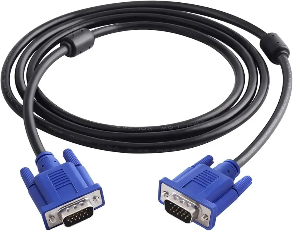 VGA to VGA Cable 3M Support Pc,Monitor,Lcd,Led,Plasma,Projector,Tft, Black 
